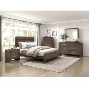 Emmett Dark Walnut 6 Drawer Dresser