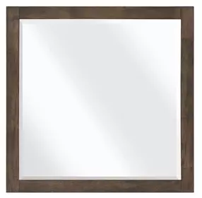Emmett Dark Walnut Square Dresser Mirror