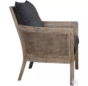 Encore Lush Dark Gray Arm Chair