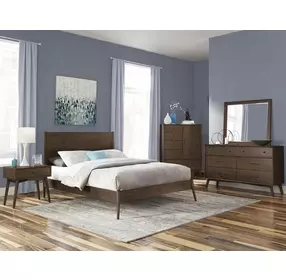 2336WL-D2 Walnut 6 Drawer Dresser