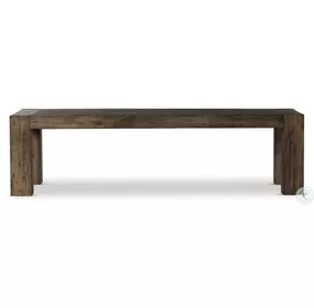 Abaso Ebony Rustic Wormwood Oak Rectangular 108" Dining Room Set