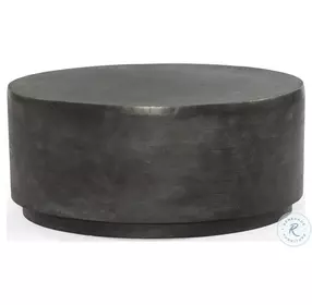 Javi Aged Grey Outdoor Round Occassional Table Set