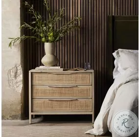 Sydney Natural Mango Large Nightstand