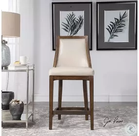 Purcell Cappuccino Counter Height Stool