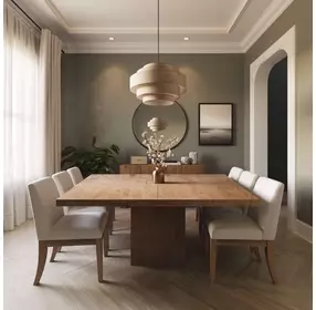 Sequoia Rustic Brown 60" Square Dining Table