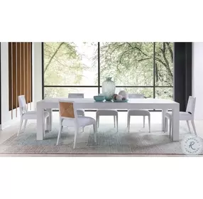 Osiris Inverno Arctic White Performance Fabric Dining Side Chair