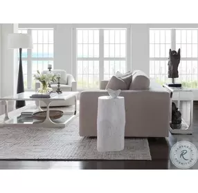 Signature Designs Dry Gesso White Asymmetrical Capitola Spot Table