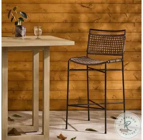 Wharton Earth Rope Outdoor Bar Stool