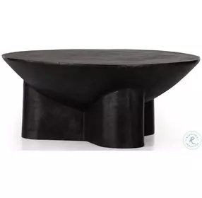 Sante Raw Black 36" Occasional Table Set