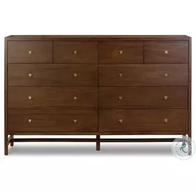 Sullivan Saddle Tan Veneer 10 Drawer Dresser