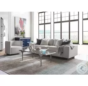 Signature Designs Antiqued Silver Rectangular Porto Cocktail Table