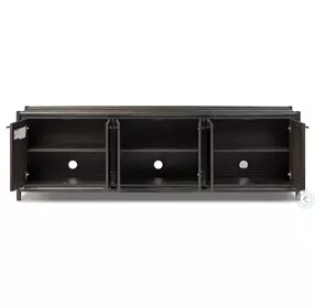 Glenview Cracked Smoked Black Oak 6 Door Sideboard