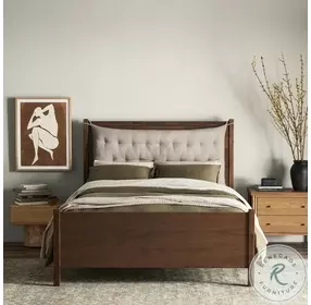 Sullivan Harbor Sand Performance Fabric Queen Upholstered Bed