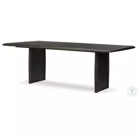 Glenview Smoked Black Oak 86" Rectangular Dining Table