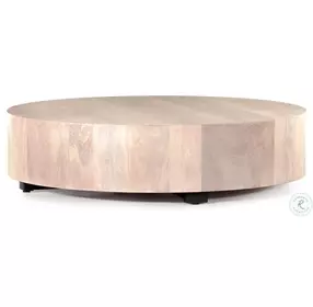 Hudson Ashen Walnut Large Round Occassional Table Set