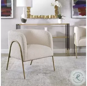 Jacobsen Off White Accent Chair