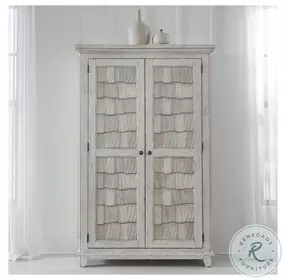 Harbor Place Riverstone White And Tobacco Armoire