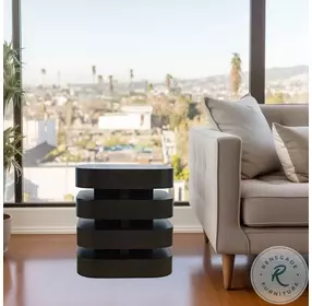 Brix Espresso Square End Table