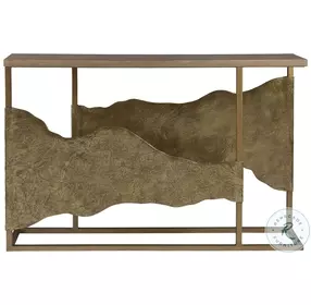Simpatico White Oak and Brazilian Slate Console Table