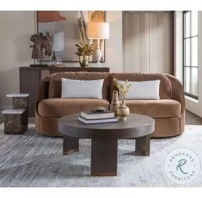 Andare Brown Round Cocktail Table