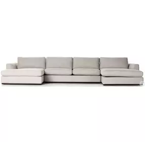 Colt Aldred Silver 3 Piece U Sectional