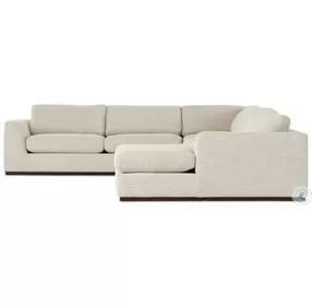 Colt Merino Cotton 4 Piece Performance Fabric Sectional with RAF Chaise