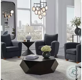 Valine Slate Gray Accent Chair