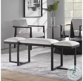 Triple Cloud White Performance Fabric Bench