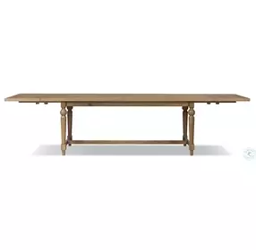 Blinn Worn Oak Veneer Extendable Rectangular Dining Room Set