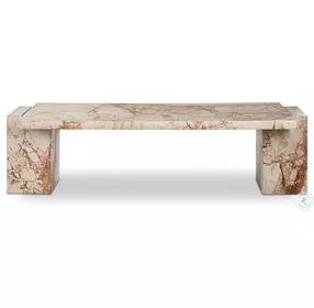 Romano Desert Taupe Marble Rectangular Occassional Table Set