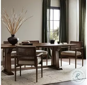 Ashwin Brown Oak Dining Table