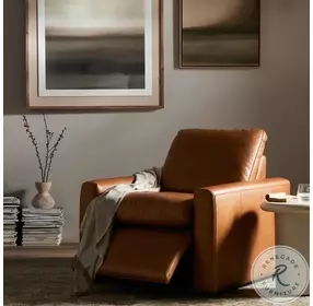 Tillery Sonoma Butterscotch Leather Power Reclining Chair