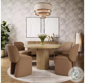 Breck Brown 48" Pedestal Dining Table