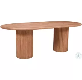 Breck Brown 84" Pedestal Dining Room Set