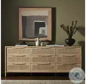 Sydney Natural Mango 9 Drawer Dresser