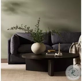 Toli Smoked Black Veneer Round Coffee Table