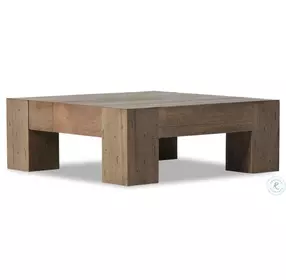 Abaso Rustic Wormwood Oak Small Square Occassional Table Set