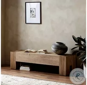 Abaso Rustic Wormwood Oak 70" Accent Bench