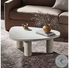 Zion Cream Marble Small Coffee Table
