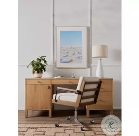 Isador Dry Wash Poplar Executive Desk