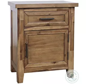 Claremont Wire Brush Brown Chairside Table