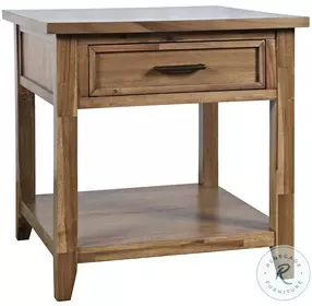 Claremont Wire Brush Brown Square End Table