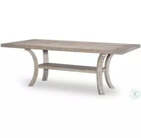 Halifax Flax Trestle Dining Room Set With Ladder Back Chair