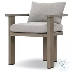 Tahana Hayes Fog Performance Fabric Outdoor Dining Armchair