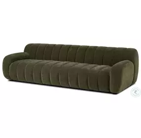 Carina Malmo Olive 103" Upholstered Sofa