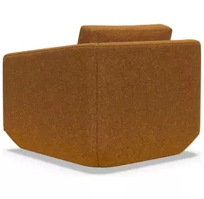 Veronica Orange Upholstered Swivel Chair