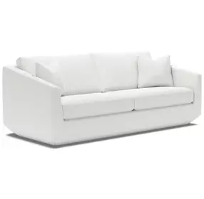 Veronica Ivory 95" Sofa with 2 Pillows