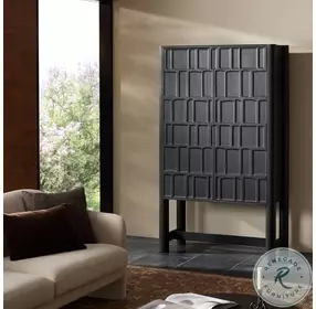 Ezri Black Oak 2 Door Cabinet