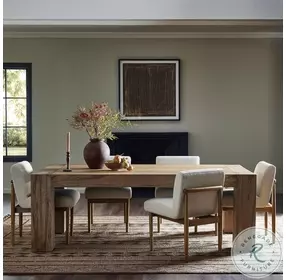 Abaso Rustic Wormwood Oak 86" Rectangular Dining Table