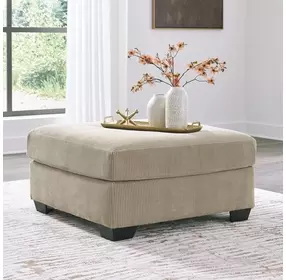 SimpleJoy Sand Upholstered Square Oversized Accent Ottoman